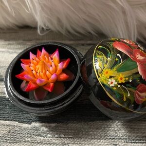 Handmade Thai Carved Soap in Lacquer Box
